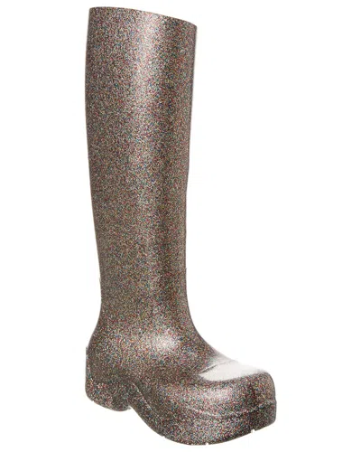 Bottega Veneta The Puddle High Rubber Boot In Gold