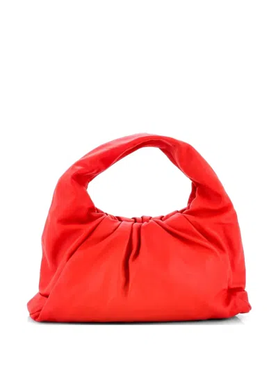 Pre-owned Bottega Veneta The Shoulder Pouch Leather Medium Hobo Bag In Red