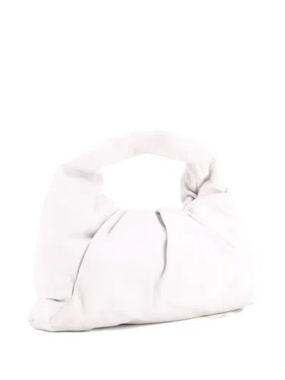 Pre-owned Bottega Veneta The Shoulder Pouch Leather Medium Hobo Bag In White