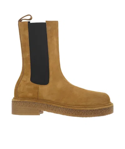 Bottega Veneta Thick Soled Boots In Cork