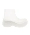 Bottega Veneta Thick-soled Short Boots In White