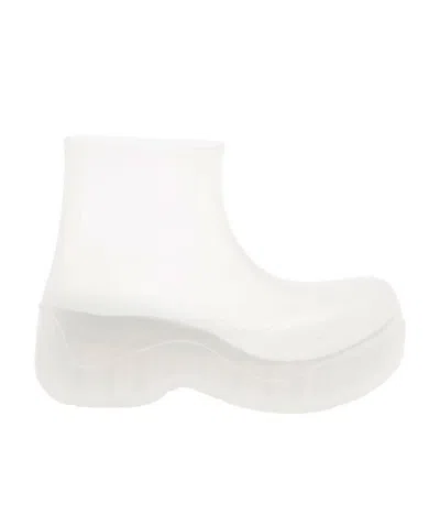 Bottega Veneta Thick-soled Short Boots In White
