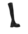 Bottega Veneta Thigh High Chunky Boots In Black