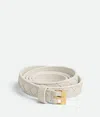 Bottega Veneta Adjustable Waist Belt In Chalk