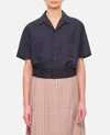 Bottega Veneta Thin Wool Shirt In Blue
