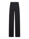 Bottega Veneta Straight Wool Casual Pants In Black