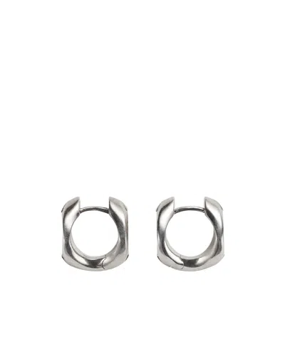 Bottega Veneta Thumbtack Ring Earrings In Gray