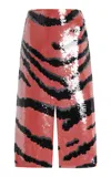 Bottega Veneta Multicolor Embellished Viscose Skirt In Print