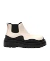 Bottega Veneta Bottega  Veneta Tire Ankle Chelsea Boot In Sea Salt/black