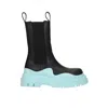 Bottega Veneta Tire Round-headed Chelsea Boots In Black