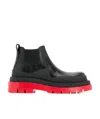 Bottega Veneta Tire Chelsea Boots In Black