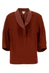 Bottega Veneta Tiziano Red Viscose Blend Blouse
