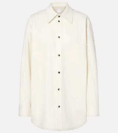 BOTTEGA VENETA LINEN AND COTTON SHIRT