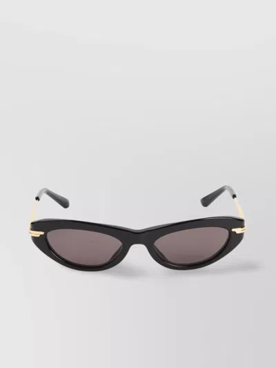 Bottega Veneta Tonal Cat Eye Sunglasses In Black