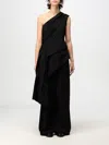 Bottega Veneta Draped Asymmetric Crepe One-shoulder Top In Schwarz