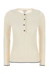 Bottega Veneta Long-sleeved Sweater In Yellow