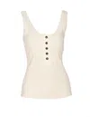 Bottega Veneta Jersey Top In White