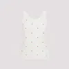 Bottega Veneta Ivory Cotton Blend Tank Top