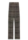 Bottega Veneta Knotted Viscose Two Pleats Trousers In Brown