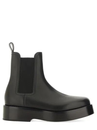 Bottega Veneta Torino Chelsea Ankle Boots In Black