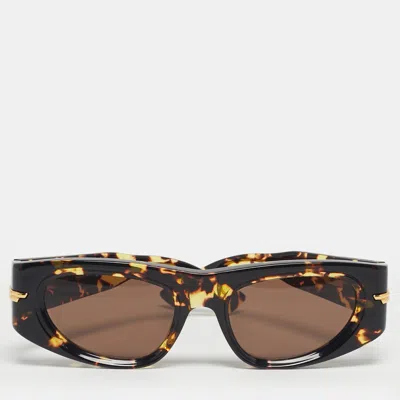 Pre-owned Bottega Veneta Tortoise Brown Bv1144s Unapologetic Cat Eye Sunglasses