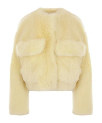 BOTTEGA VENETA BOTTEGA VENETA FLUFFY CROPPED JACKET