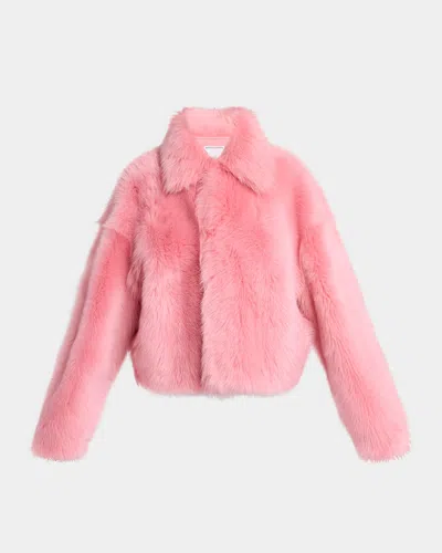 BOTTEGA VENETA TOSCANA SHEEP SHEARLING CROP JACKET