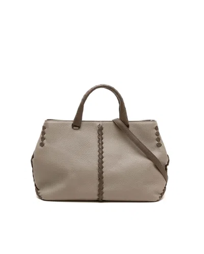 Pre-owned Bottega Veneta Tote Bag In Grey