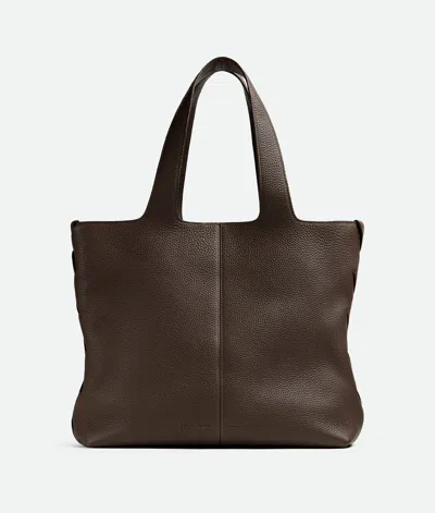 Bottega Veneta Large Leather Diago Tote Bag In Brown