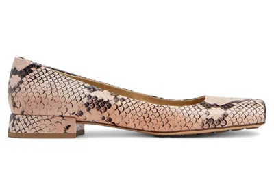Pre-owned Bottega Veneta Tower Flat Ballerinas (women's) Sneakers In Orange/black