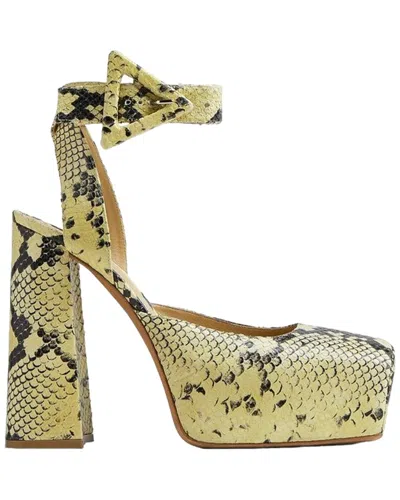 Bottega Veneta Tower Leather Pump In Green