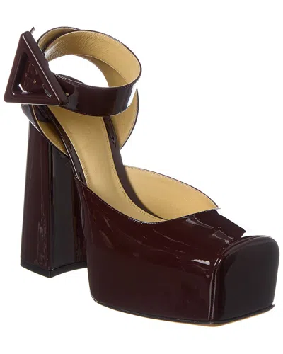 Bottega Veneta Tower Patent Pump In Brown