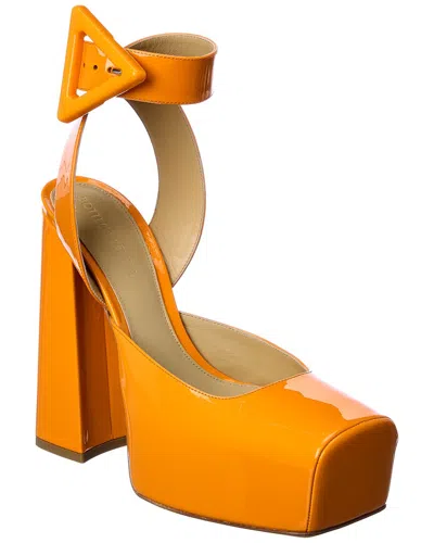 Bottega Veneta Tower Patent Pump In Orange