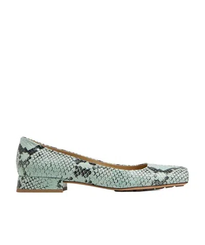 BOTTEGA VENETA TOWER PYTHON-PRINT BALLERINA SHOES