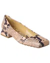 Bottega Veneta Tower Python-print Ballerina Shoes