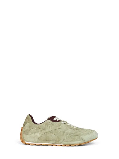 Bottega Veneta Travertine Suede Orbit Flash Low-top Sneakers In Multi
