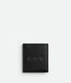 Bottega Veneta Tre Flap Card Case In Black