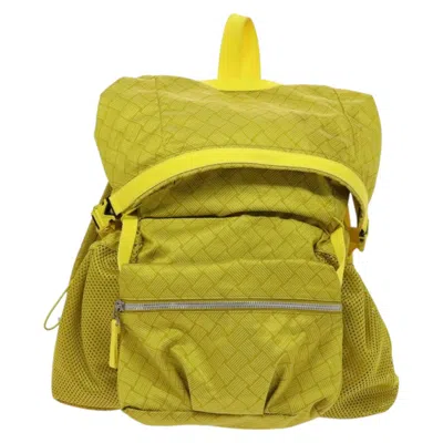 Pre-owned Bottega Veneta Trekking Yellow Nylon Backpack Bag ()