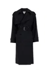 Bottega Veneta Women's Wool Trench Coat In Black