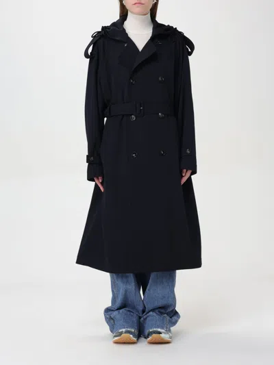 BOTTEGA VENETA TRENCH COAT BOTTEGA VENETA WOMAN COLOR BLUE,F76004009