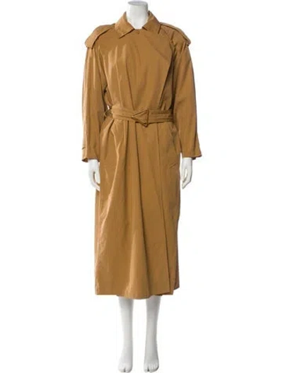 Pre-owned Bottega Veneta Trench Coat In Brown