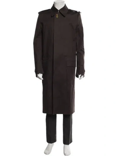 Pre-owned Bottega Veneta Trench Coat In Brown