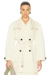 Bottega Veneta Trench Coat In Cloud