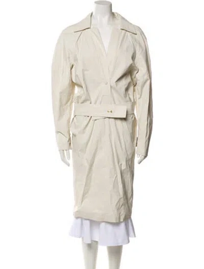Pre-owned Bottega Veneta Trench Coat In Neutral