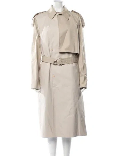 Pre-owned Bottega Veneta Trench Coat W/ Tags In Neutrals