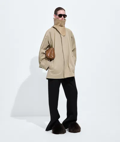 Bottega Veneta Trenchcoat Aus Baumwolle-beige