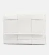 Bottega Veneta Cassette Intrecciato Leather Wallet In Chalk-gold