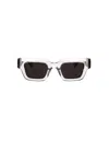 Bottega Veneta Tri-fold Square Sunglasses In White