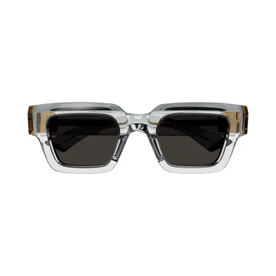 Pre-owned Bottega Veneta Tri-fold Square Sunglasses 'white' | Men's Size Onesize