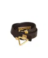 Bottega Veneta Triangle Buckle Belt In Black